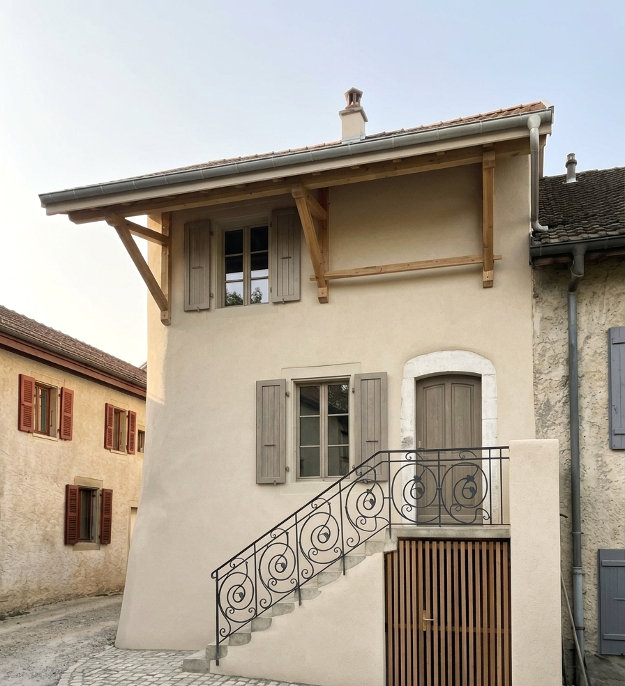 Rénovation d'une maison de village à Perly